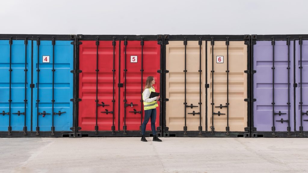 Pallet Storage Centre in Manchester UK 40ft Container